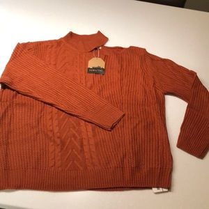 Brand New With tags - Mock Neck Cut Out sweater